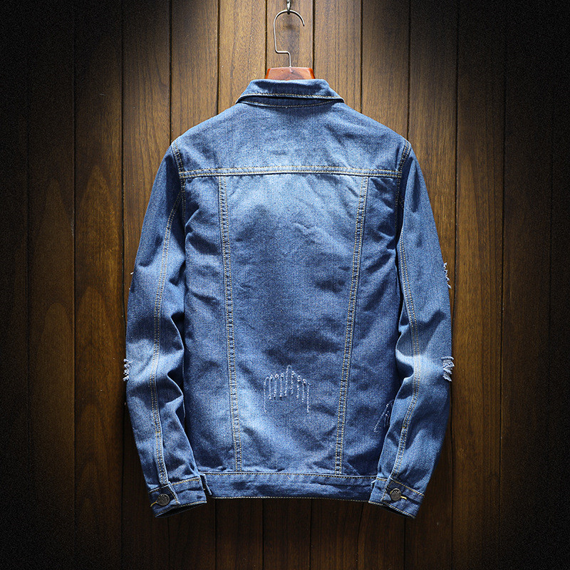 Japanese Denim Jacket Youth Slim Jacket Plus Size Casual Jacket