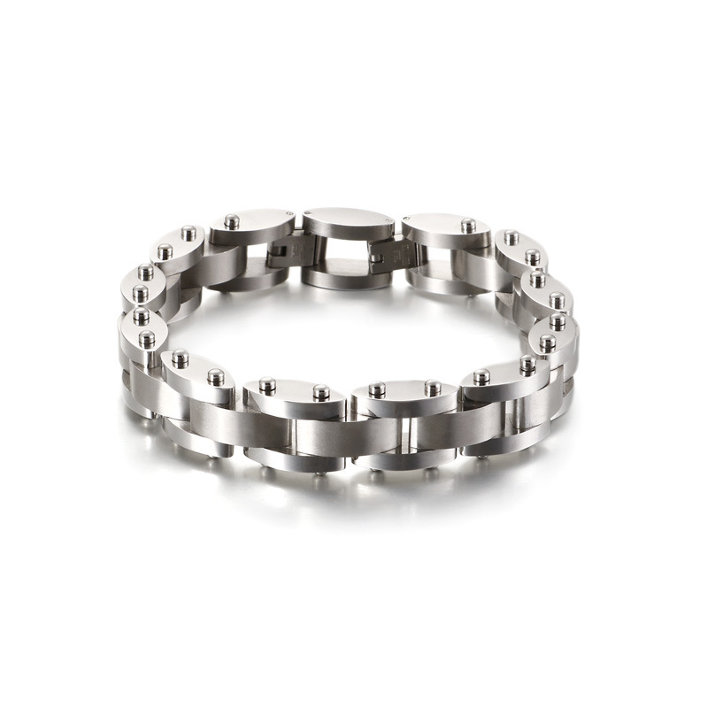 Personality Trend Titanium Steel Jewelry Men's Fashion Watch Band Bracelet Wholesale