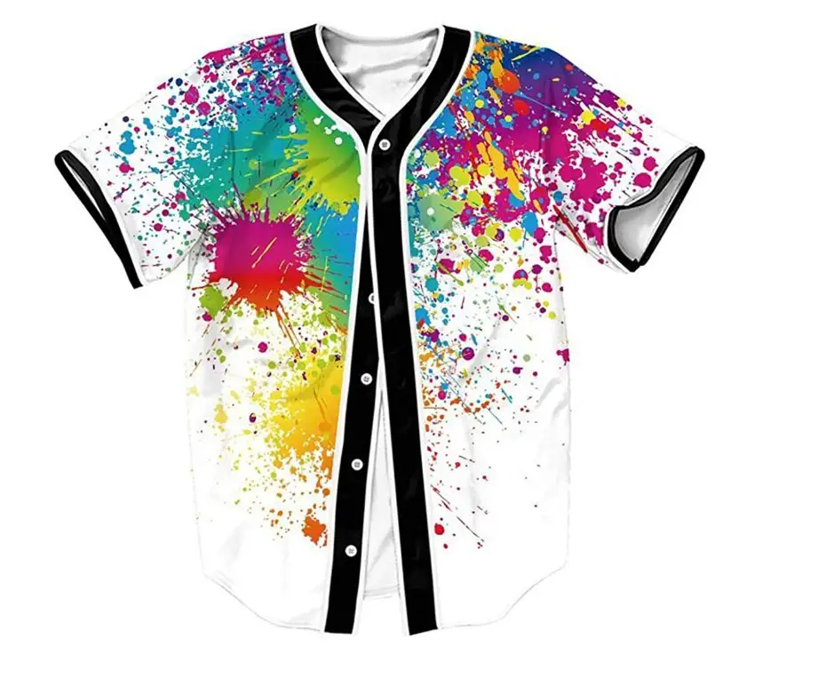 Fashion English Numbers Short-sleeved Baseball Uniform