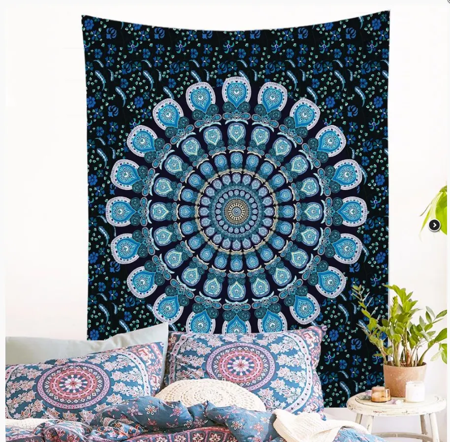 Printed Mandala Home Tapestry Wall Hanging