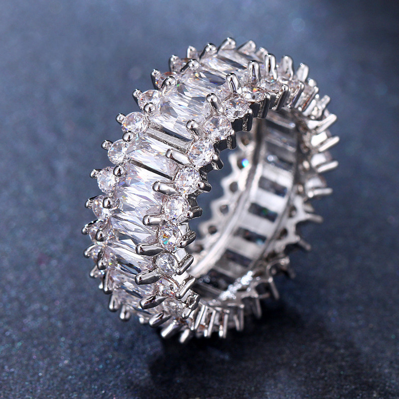 Micro-Inlaid Zircon Couple Ring Birthday Gift Ring Female Bracelet