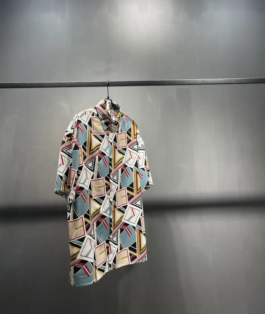 Fashion Loose Print Short Sleeve Shirt