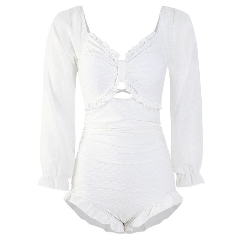 Hot Spring Swimsuit Women Covering Belly And Thin Small Breasts Gathering Korean Ins Bathing Suit One Piece Swimsuit New Hot Spring Swimsuit Women Cove - Shop at LoveMi