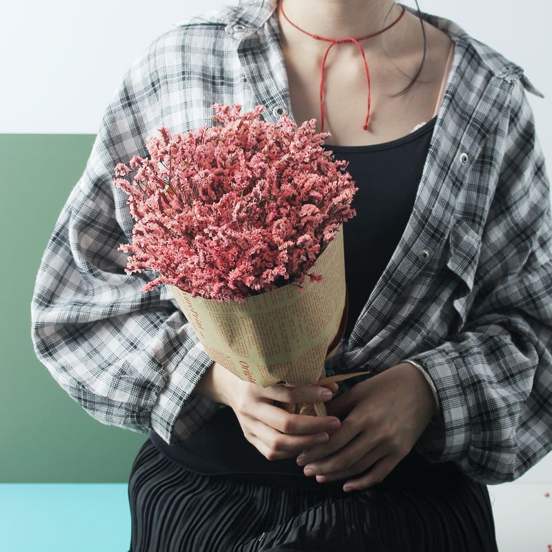 Gypsophila Dried Flower Bouquet Air-dried Real Flower Living Room Decoration — foto 2