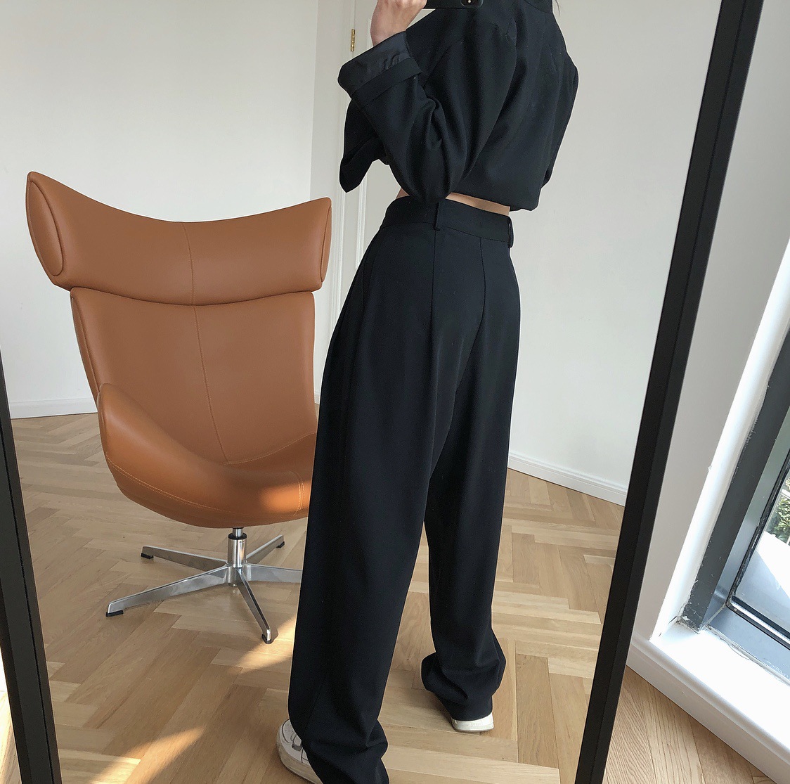 Title 11, Loose Drape Slimming Straight Radish Pants Casu...