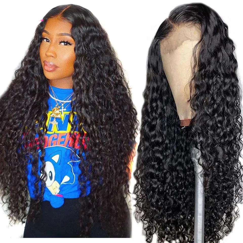 Half Lace Real Hair Cover 13 Water Wave Baby