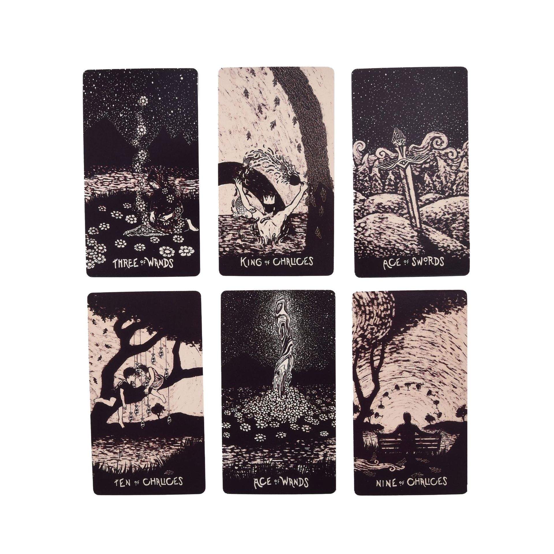 Creative Black And White Version Of The Shining Tarot Card