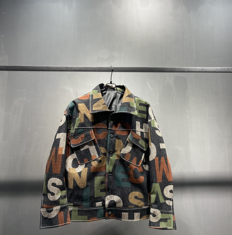 Old Wide Version Washed Youth Handsome Popular Loose Jacket Tooling Casual Top Jacket Spring Lapel Trend