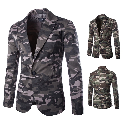 Camouflage Xiaoxi Fit Single-Breasted Suit