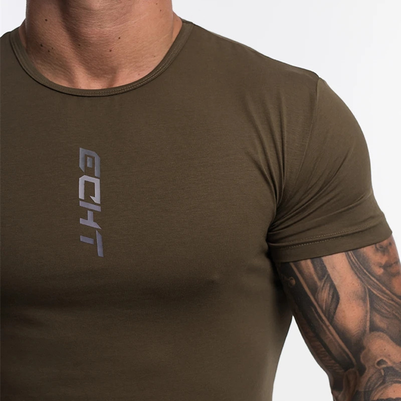 Round Neck Sports Short-sleeved T Outdoor Running Fitness Bodybuilding Muscle Brother T-shirt