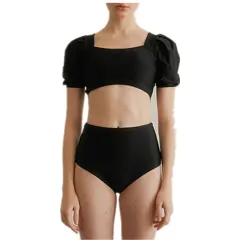 Swimsuit Ladies Conservative Split Sexy Bikini New Style - Black - View 1