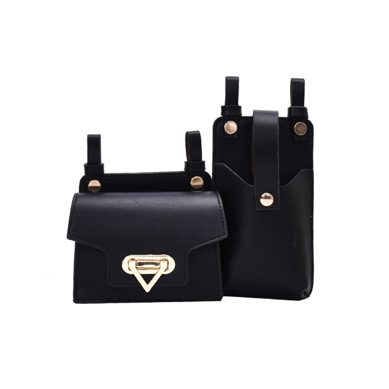 Trendy All match Crossbody Chest Bag Female Ins Wind Waist Bag Black - Shop at LoveMi