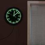 LED Luminous Wall Clock Black Wall Clock Binary Time Scale Home