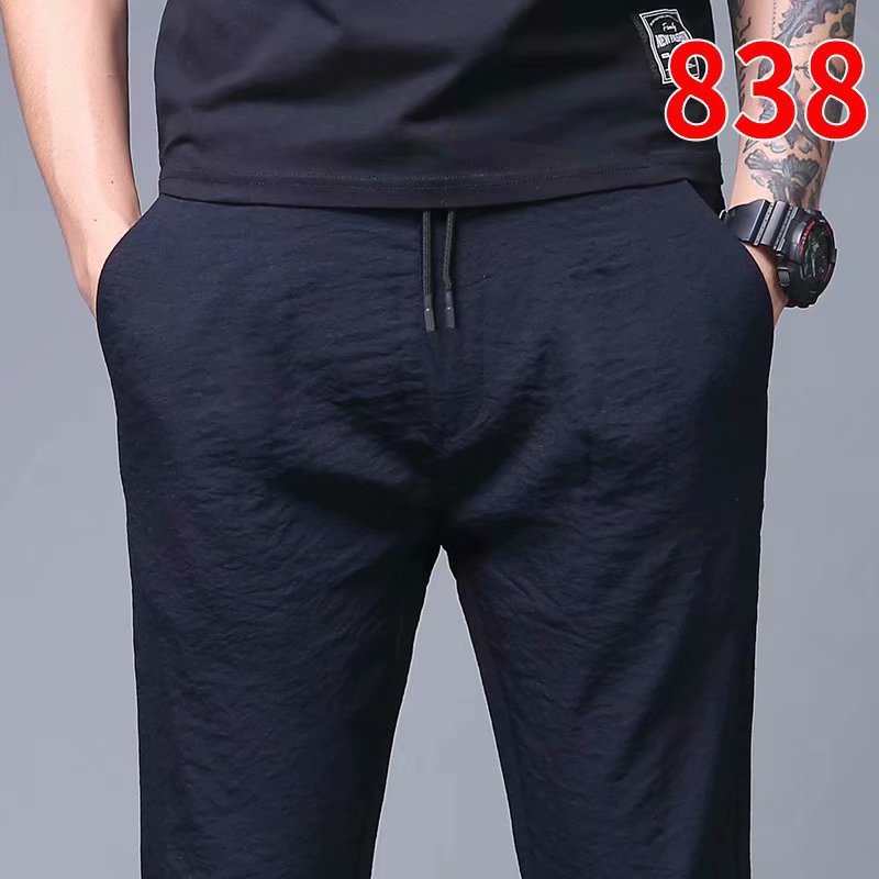 Title 1, Mens Straight Loose Ice Silk Pants Thin Casual...