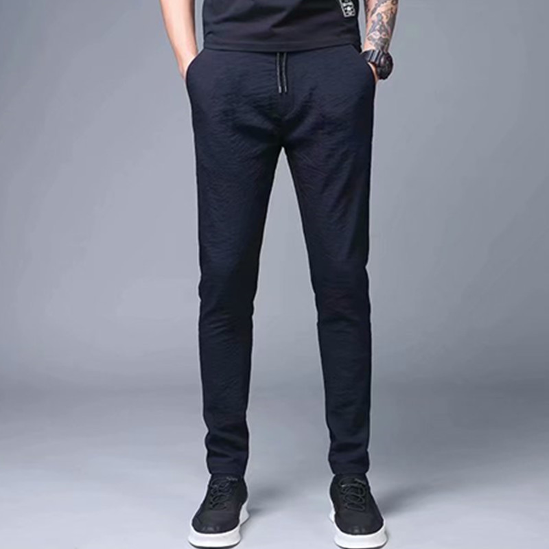 Title 5, Mens Straight Loose Ice Silk Pants Thin Casual...