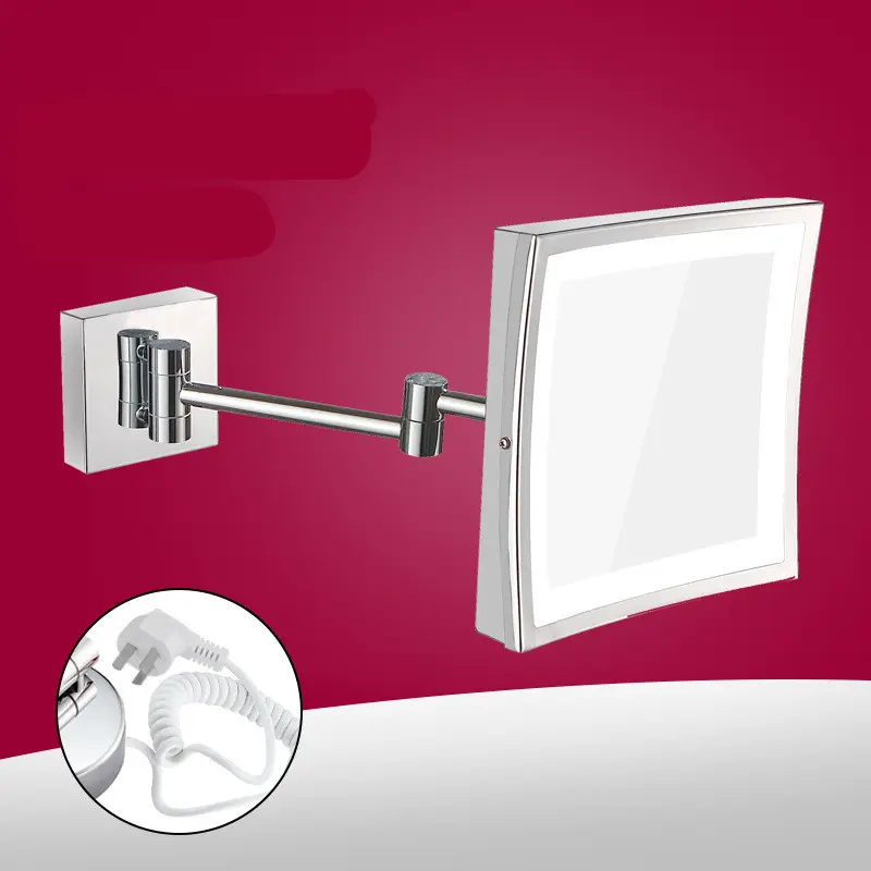 Bathroom Mirror Lamp Stainless Steel Folding