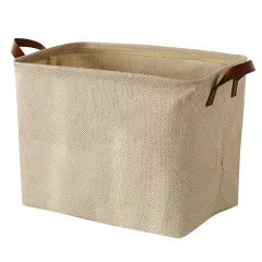 Simple Wardrobe Storage Basket Jute Cloth Art Storage - 5Style - View 1