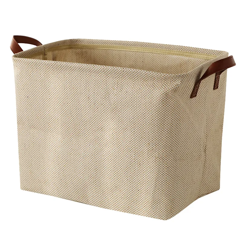 Simple Wardrobe Storage Basket Jute Cloth Art Storage - 5Style