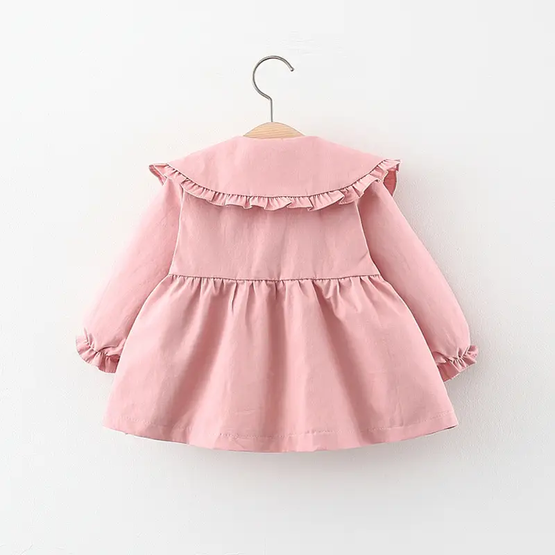 Children'S Clothing Wholesale Girl'S Coat Spring And Autumn Children'S Girl Baby Lace Windbreaker Top Children'S Spring One Hair