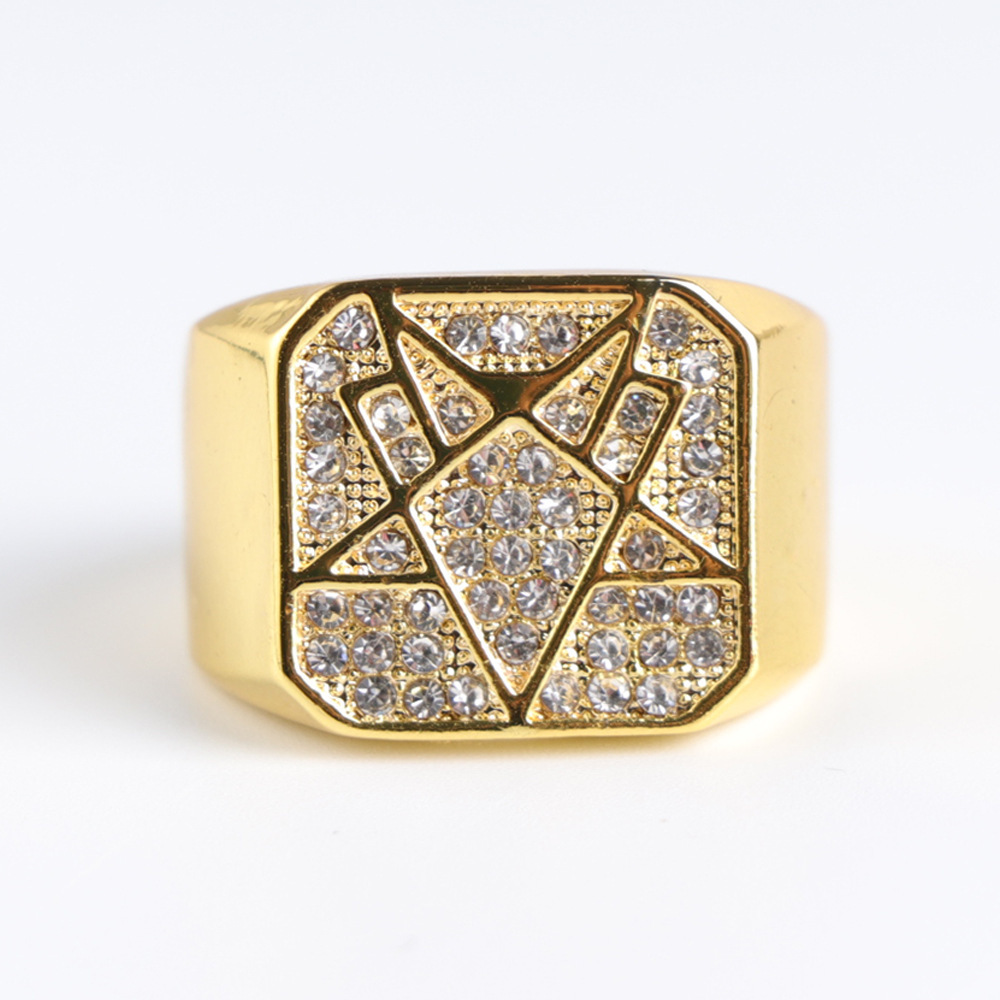 Hotselling Jewelry Gold Shining Mysterious Pattern Men's Ring Fashion Domineering New Style