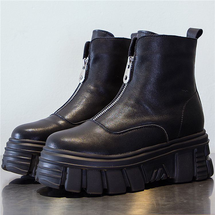 Title 5, Thick-soled Autumn and Winter Short Boots with ...