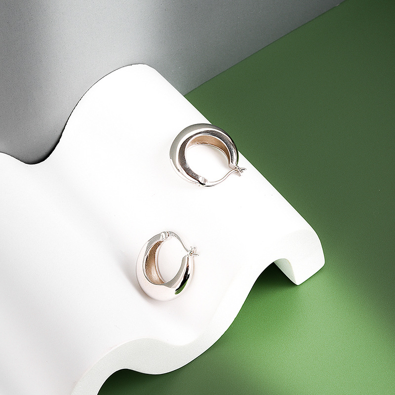 Niche Temperament Simple Geometric Circle Earrings