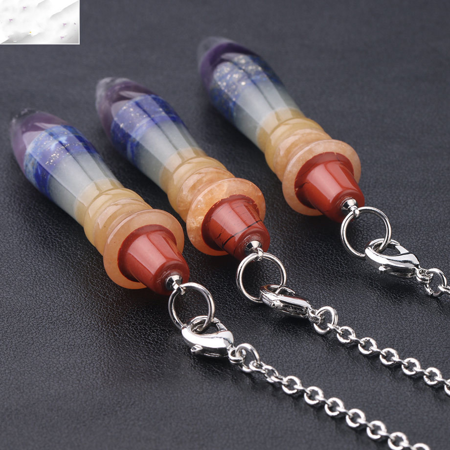 Seven Chakras, Bead Chain, Divination, Hypnosis, Bullet Shaped Jewelry