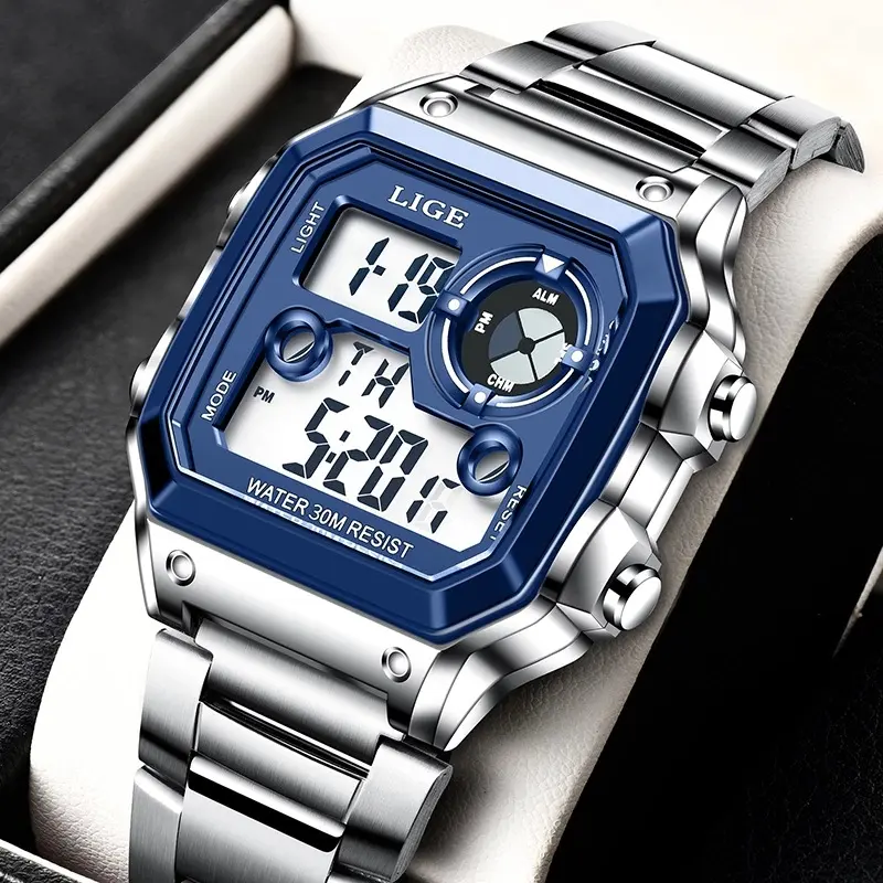 Electronic Watch Unisex Luminous Display Multifunctional