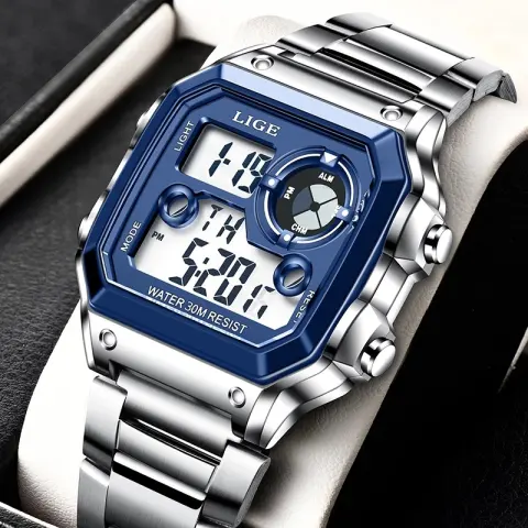 Electronic Watch Unisex Luminous Display Multifunctional