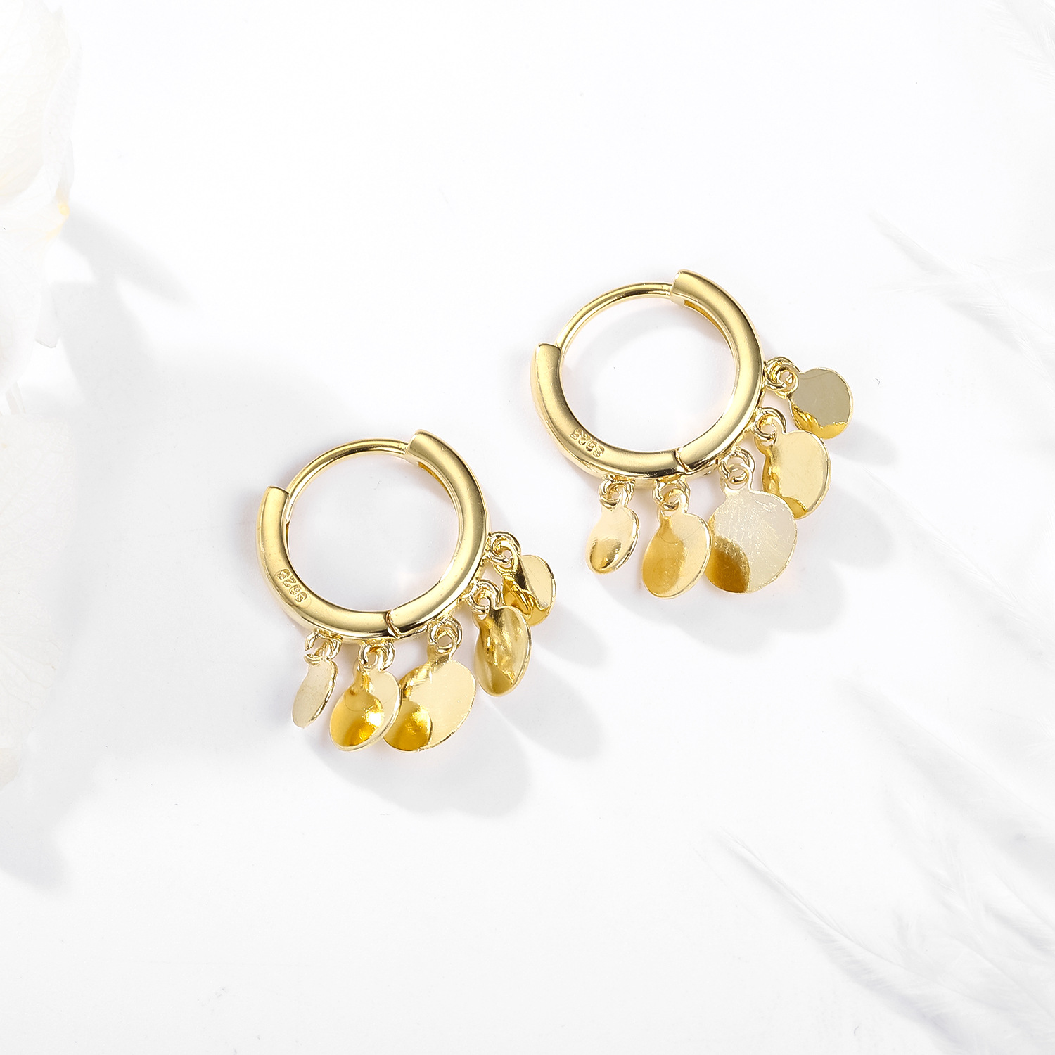 Disc Ear Buckle Simple Japanese Style