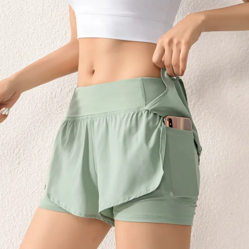 Summer New Fitness Shorts Womens Breathable Running