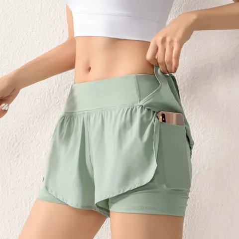 Summer New Fitness Shorts Womens Breathable Running