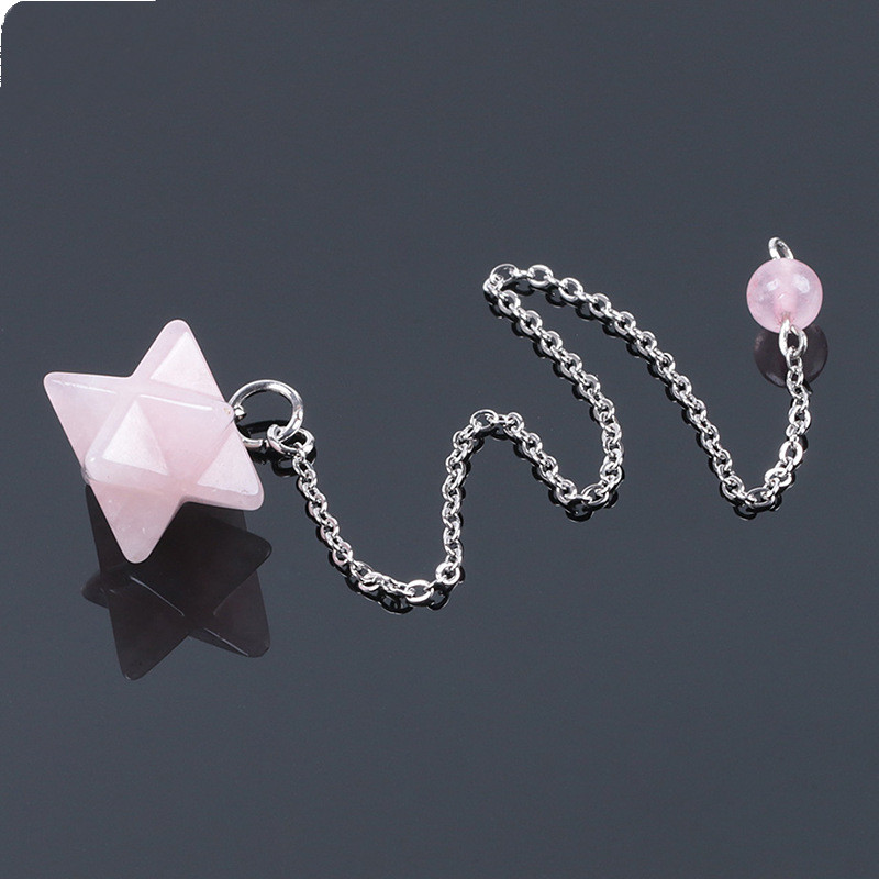 Stone Jewelry Divination Pendant Six-pointed Star