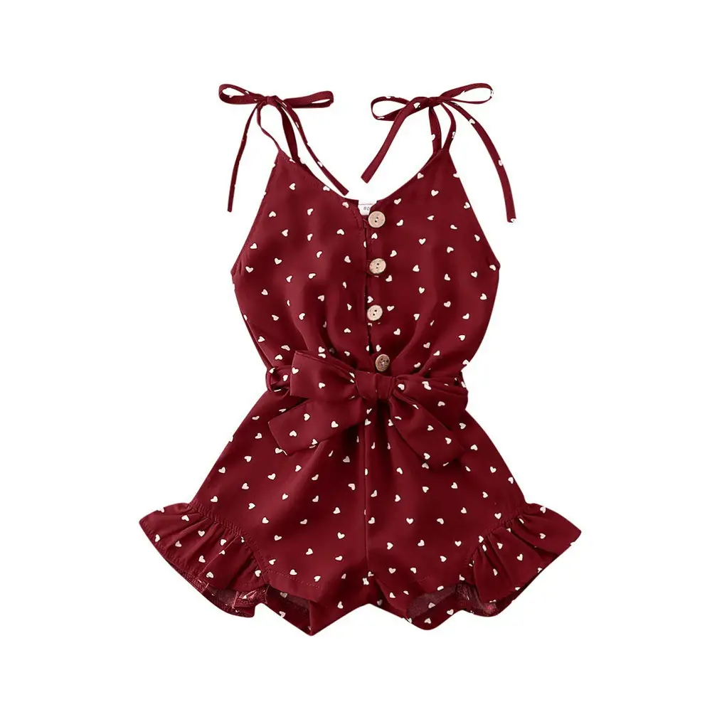 Girls Love Printed Lace Jumpsuit