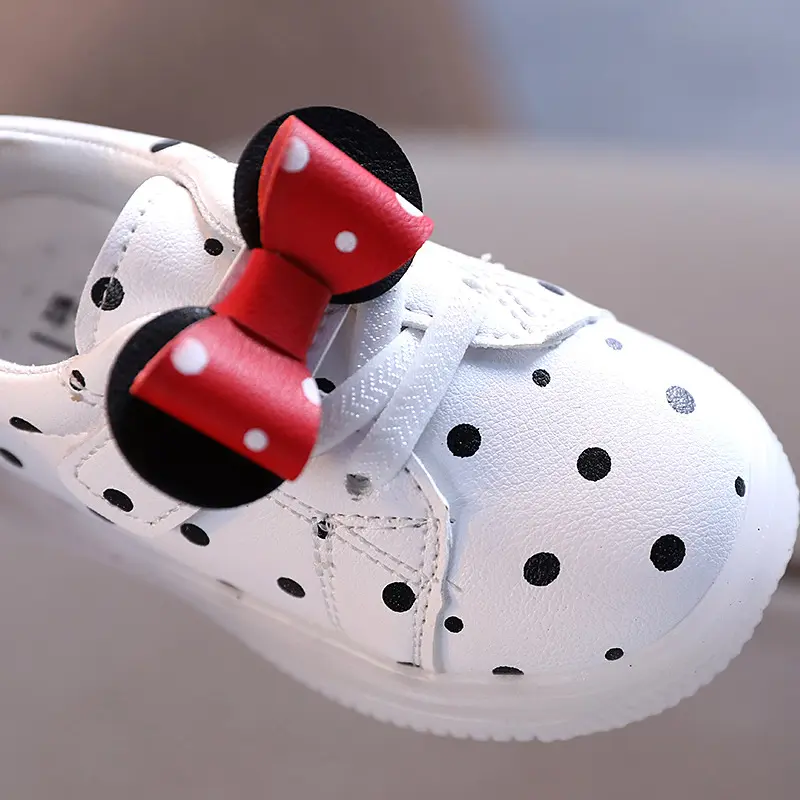 Light-up Shoes Girls Bowknot LED Breathable Baby