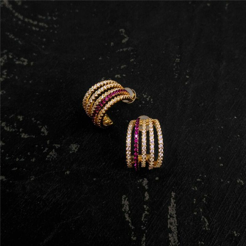 Round Hoop Earrings Women Fashion Temperament Personality Earrings