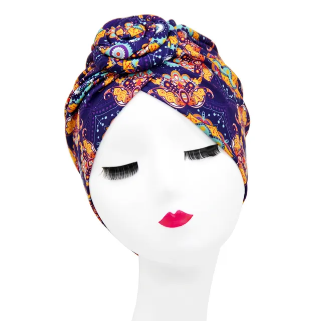 European And American Popular Donut Turban Hat Ball Swirl Disc Flower Hat R - Shop at LoveMi
