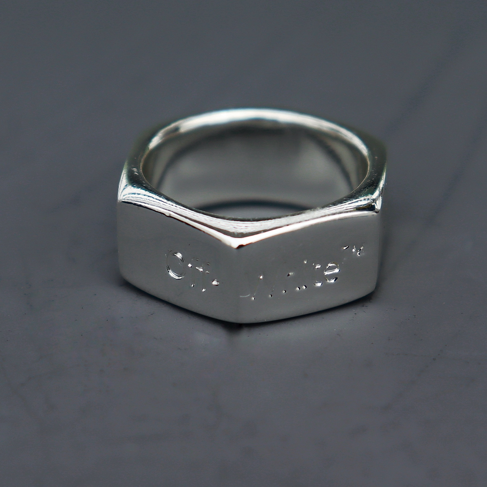 Hexagonal Nut Ring Personality Ring Fashion Men And Women Couple Trend