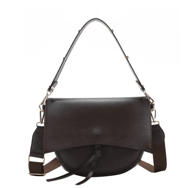 Picture In Cheek Retro Broadband One shoulder Messenger Bag Black - Shop at LoveMi