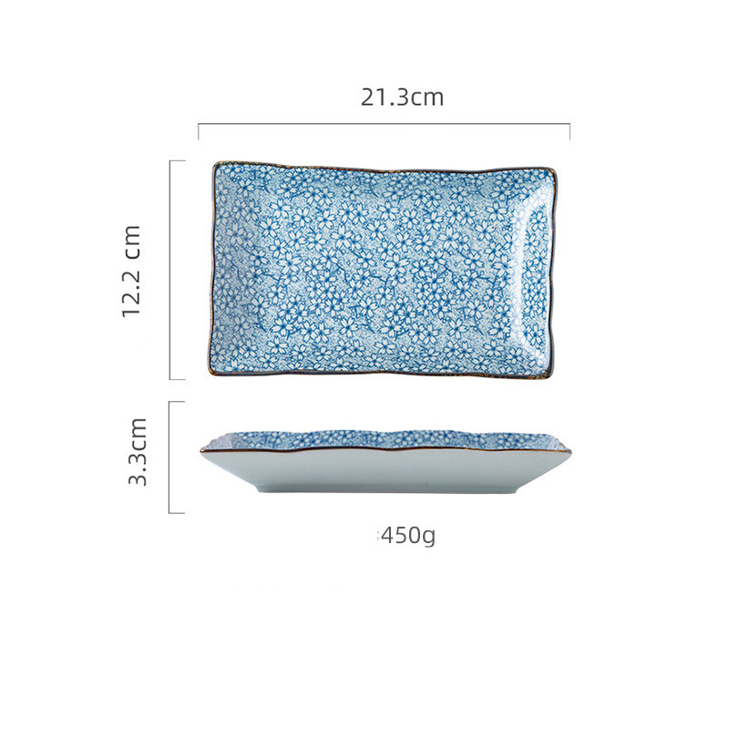 Title 5, Hekou Sushi Plate Rectangle Plate Ceramic Creat...