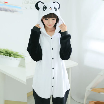 Home Service Couple Flannel Rabbit Animal One-Piece Pajamas Rabbit Cartoon