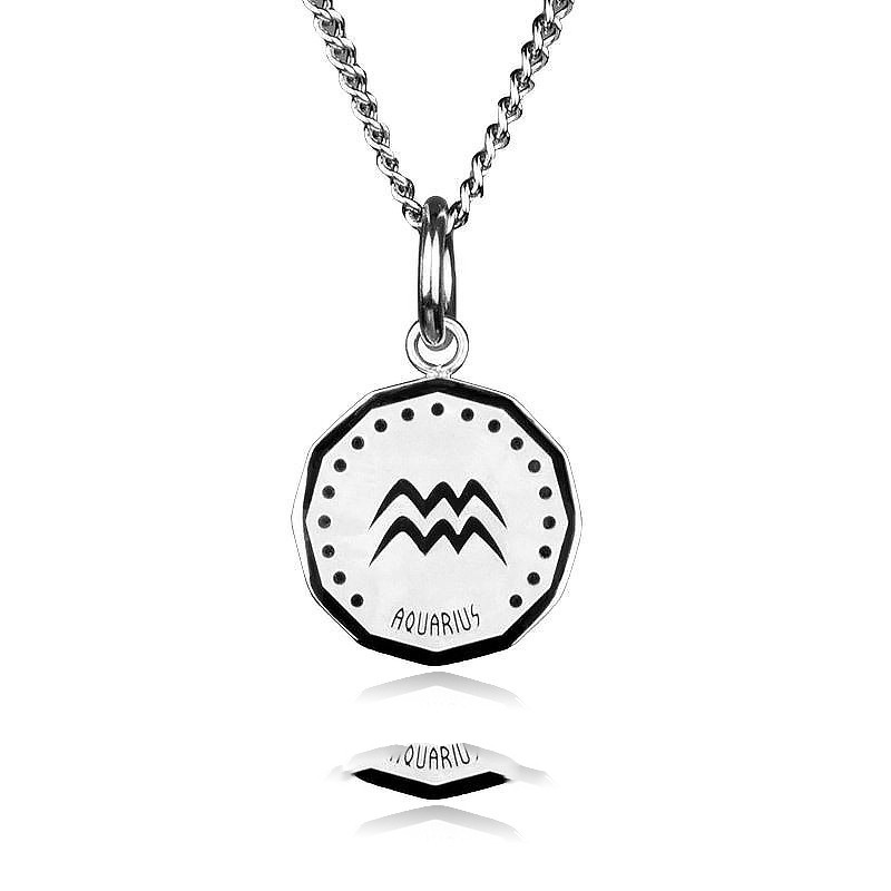 Twelve Constellation Necklace Titanium Steel Tide Brand Hip Hop