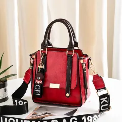 All-match Messenger Bag Large-capacity Portable Female Bag - Burgundy - View 1