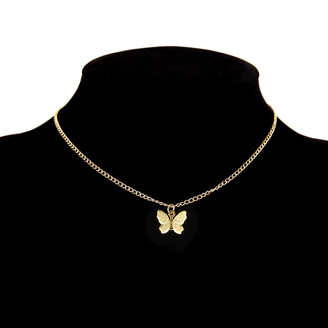 Simple Style Pendant Butterfly Necklace