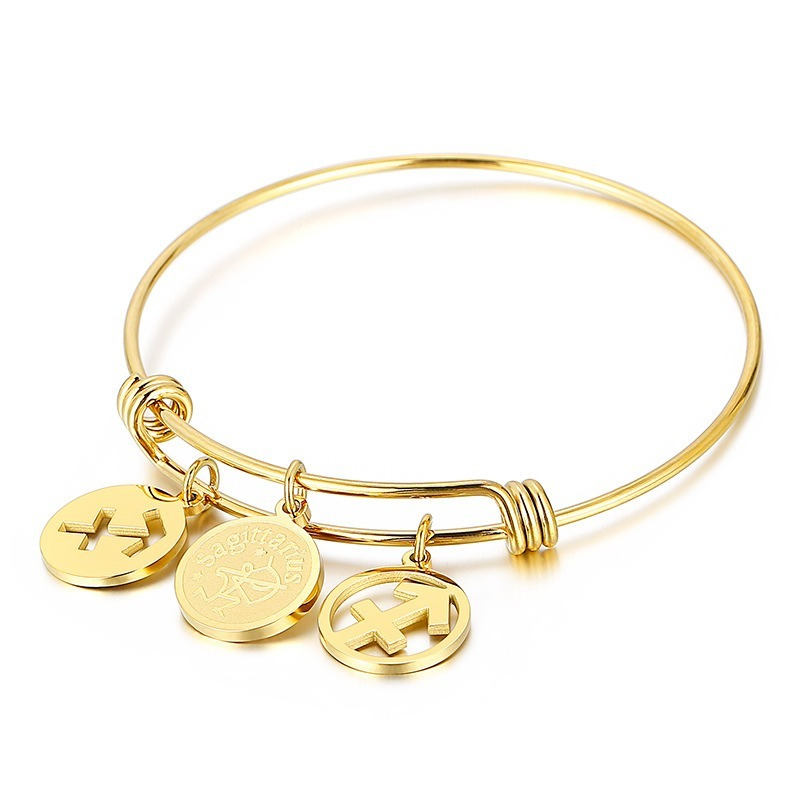 Electroplated Titanium Steel Constellation Bracelet Lady Bracelet