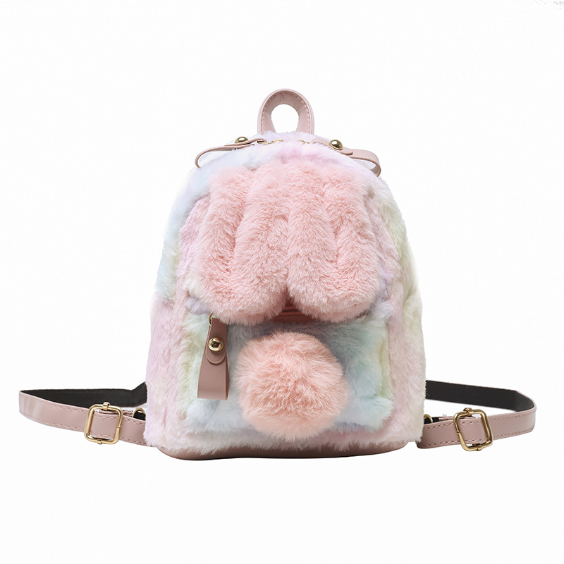 Title 4, Girl Heart Bunny Ears Backpack Bunny Plush Back...