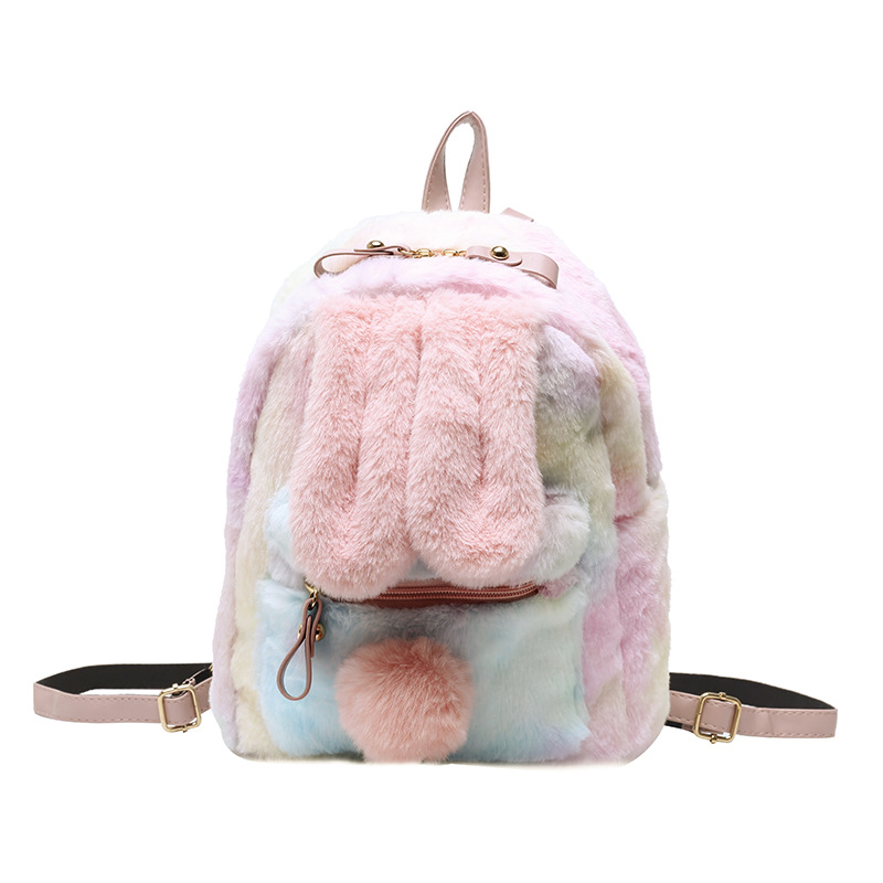 Title 2, Girl Heart Bunny Ears Backpack Bunny Plush Back...