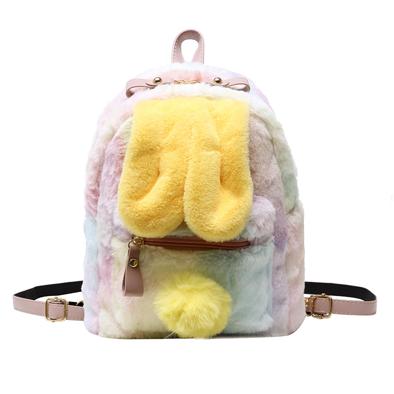 Title 3, Girl Heart Bunny Ears Backpack Bunny Plush Back...