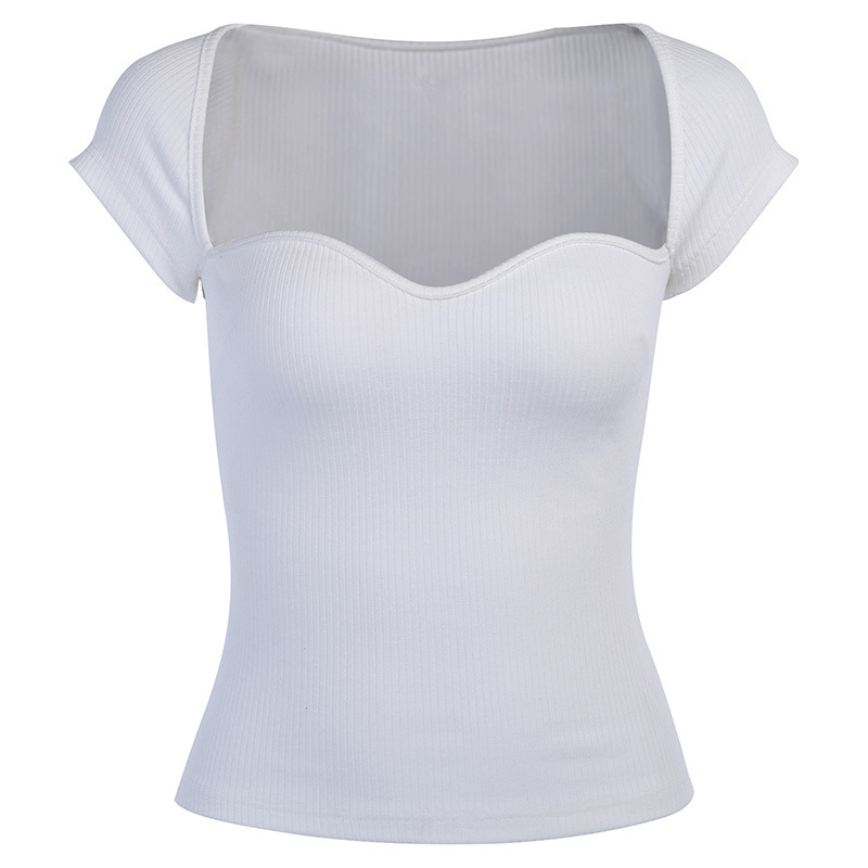 Title 5, Slim Breasted Solid Color Exposed Clavicle Big ...