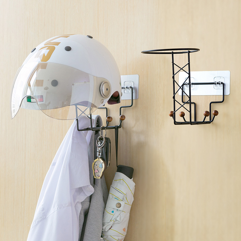 Punch-free Large Object Storage Rack, Multifunctional Wall-mounted Hat Storage Rack, Seamless Paste Coat Rack — foto 5